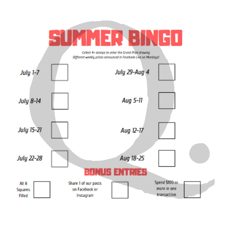 SUMMER BINGO IS HERE!